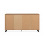 Madia 160 cm con 3 ante e 4 cassetti colore rovere e antracite - Medan51C