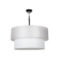 Lampada a sospensione in tessuto grigio - Polo