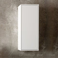 Colonna da bagno sospesa 35 cm colore bianco con anta e ripiani - Posir
