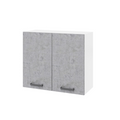 Pensile cucina con 2 ante colore cemento 80x32x72H cm