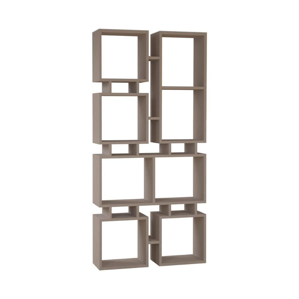 Libreria 79x166,5H cm bifacciale in legno colore tortora - Rail