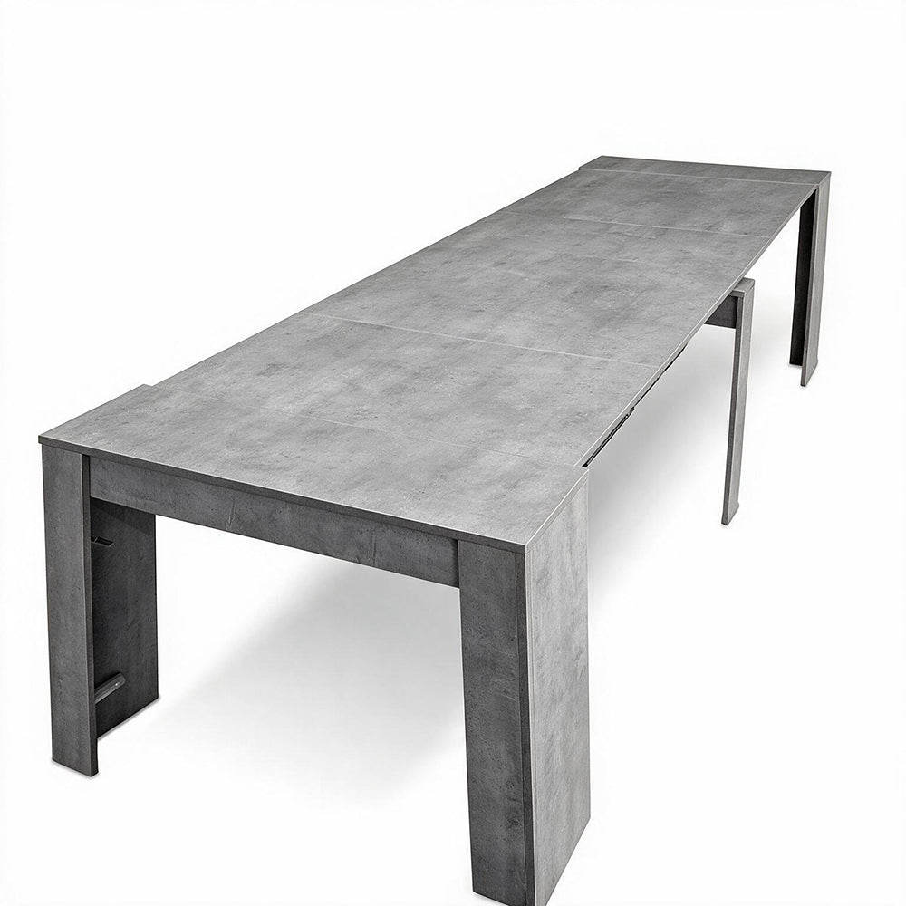 Tavolo consolle colore grigio 90x50 cm allungabile a 3 metri - Ofelia
