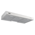 SAMET UNTERBAUHAUBE 90 CM EINZELMOTOR EDELSTAHLFARBEN