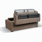 Divano letto 3 posti tessuto Queens colore taupè 200x98x86h Flash