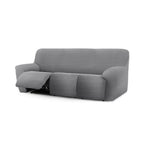 Housse de canapé 200-260 cm pour fauteuil inclinable trois places couleur gris - Jaz