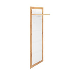 Pannello appendiabiti 60x190h cm da ingresso colore rovere e bianco - Wien 43