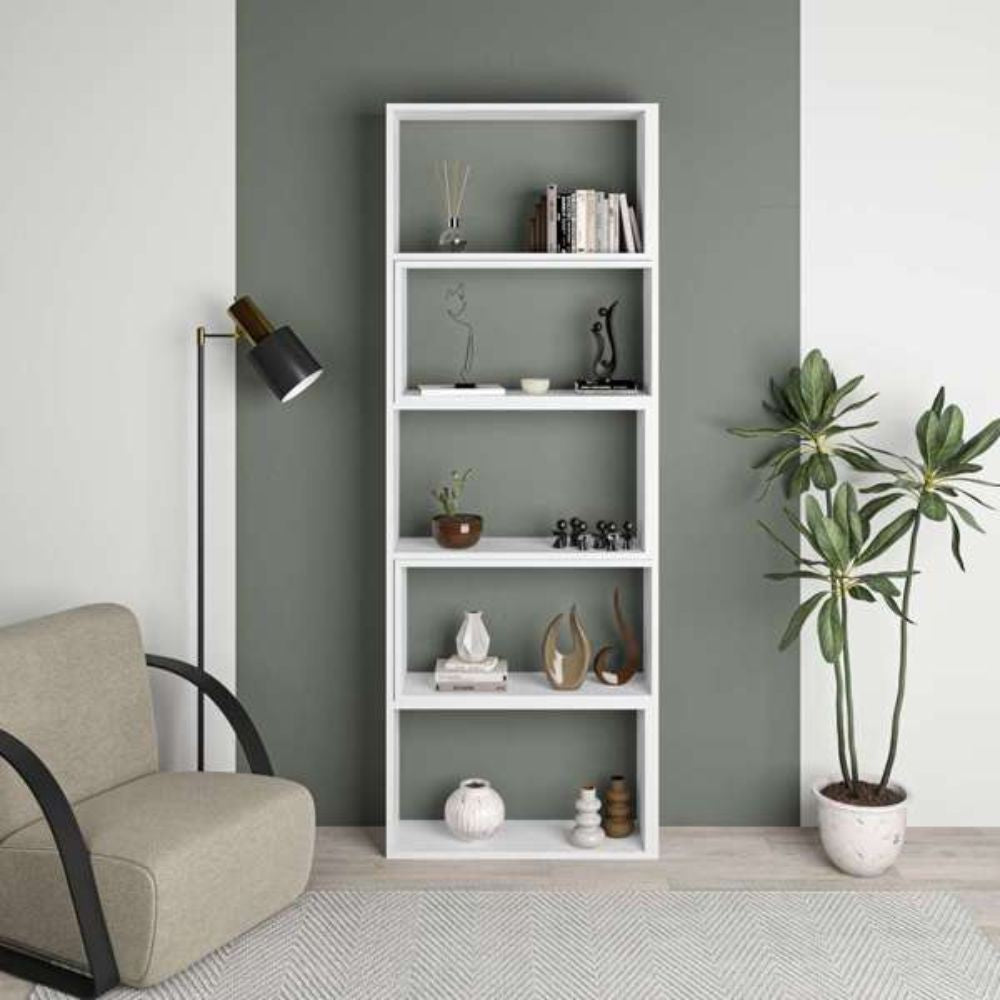 Libreria Wish estensibile angolare bianca 200h