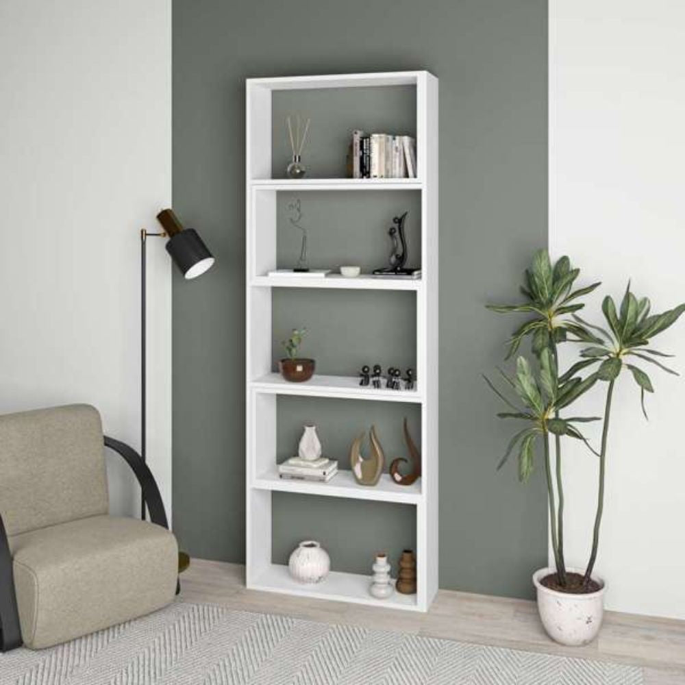 Libreria Wish estensibile angolare bianca 200h