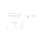 LED-Badezimmerleuchte Chrom 200 mm 6,5 Watt - Brex