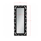 Specchiera 76x180 cm. colore nero lucido Anna