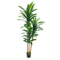 Pianta artificiale Dracena effetto realistico 81 foglie con vaso 180H cm