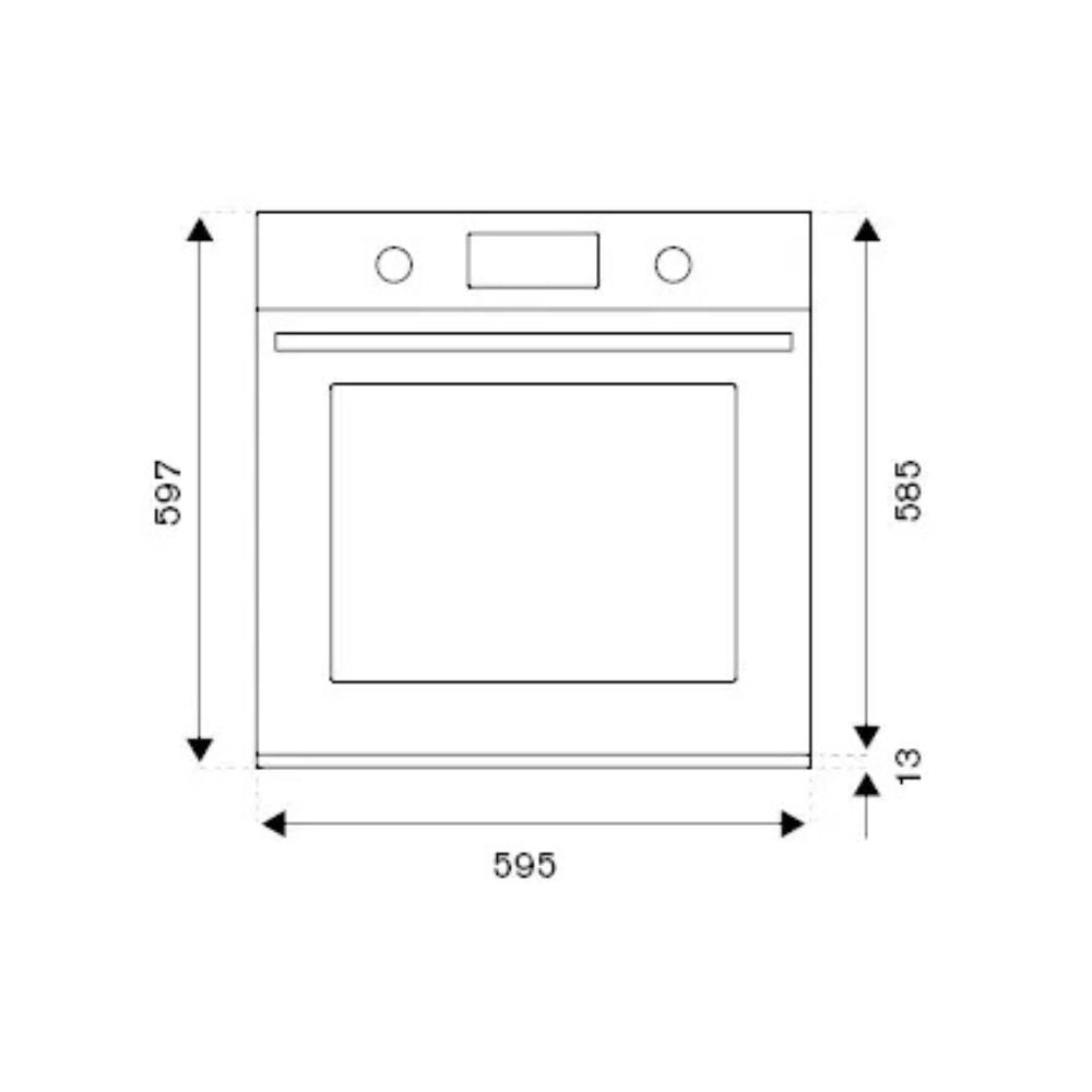 Elektrobackofen 76 Liter Bertazzoni F609HEREKNE Energieklasse A mattschwarz
