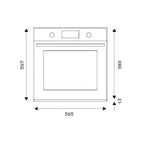Elektrobackofen 76 Liter Bertazzoni F609HEREKNE Energieklasse A mattschwarz