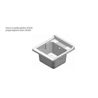 Meuble sous-lavabo en PVC blanc 45x50 cm - Laden