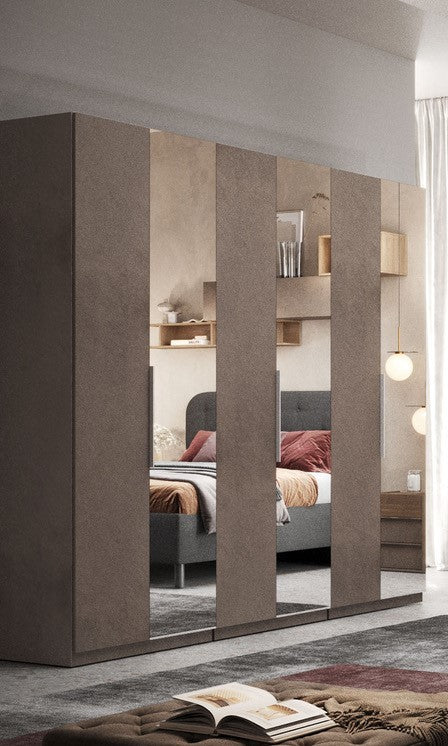 Chambre complète avec lit coffre couleur bronze - Mustella