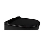 Copriwater cover in plastica colore nero opaco