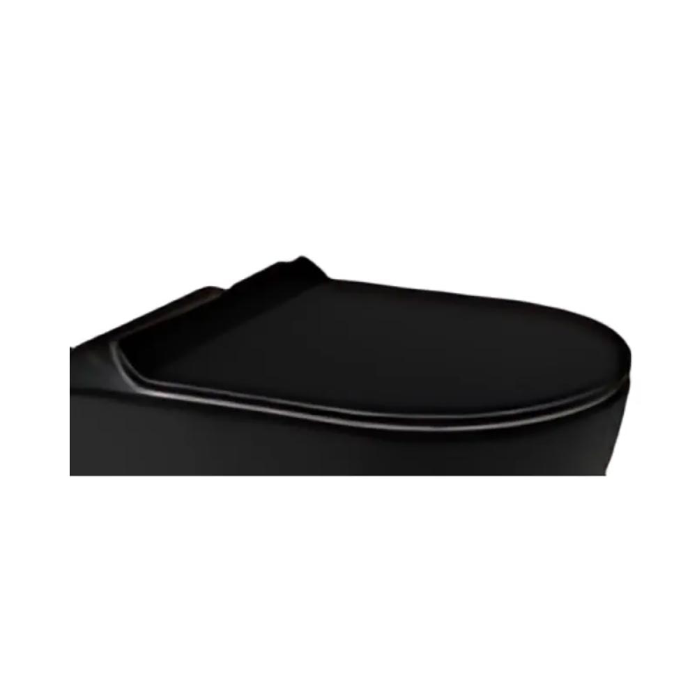 Copriwater cover in plastica colore nero opaco