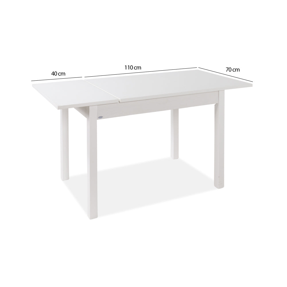 Ausziehbarer Tisch in Ulmenoptik 110x70 cm - Florenz