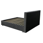 Letto singolo contenitore in tessuto colore grigio - Ascoli