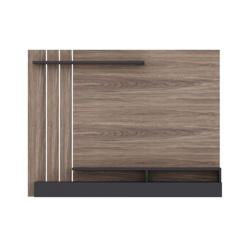 Parete porta tv Lawrance 157 noce particolari antracite