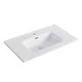 Lavabo consolle da appoggio 81x36.5 cm in ceramica bianco lucido LAV9080ES