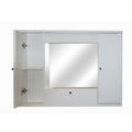 Mobile bagno pensile 3 ante con specchio colore bianco frassinato 93x14x61H PENSIL2SPEBF