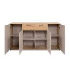 Madia 4 ante e 2 cassetti colore beige e artisan oak Kerry51A