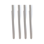 Confezione 4 gambe piramidali per tavolo H 74 cm. bianco frassinato GTPIRAMIDE52BF