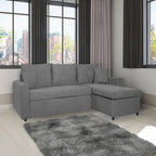 Divano con penisola reversibile e funzione letto colore grigio Enjoy23 Golf