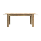 FLOT16-D108 TABLE EXTENSIBLE MONO 160*72,7*90,4 CM COULEUR CHÊNE + RALLONGE 46,6 CM