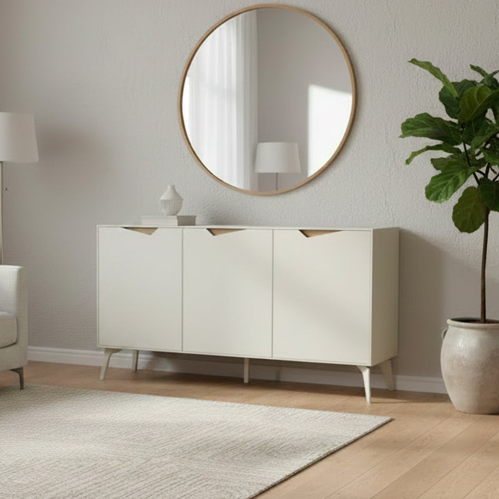 Madia 3 ante cashmere con dettagli rovere deep oud Jaden