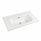 Lavabo in ceramica bianco lucido 71 cm Bulnes70