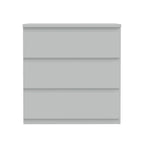 Cassettiera 3 cassetti colore grigio ghiaccio 77.2x42.2x80H Morgan