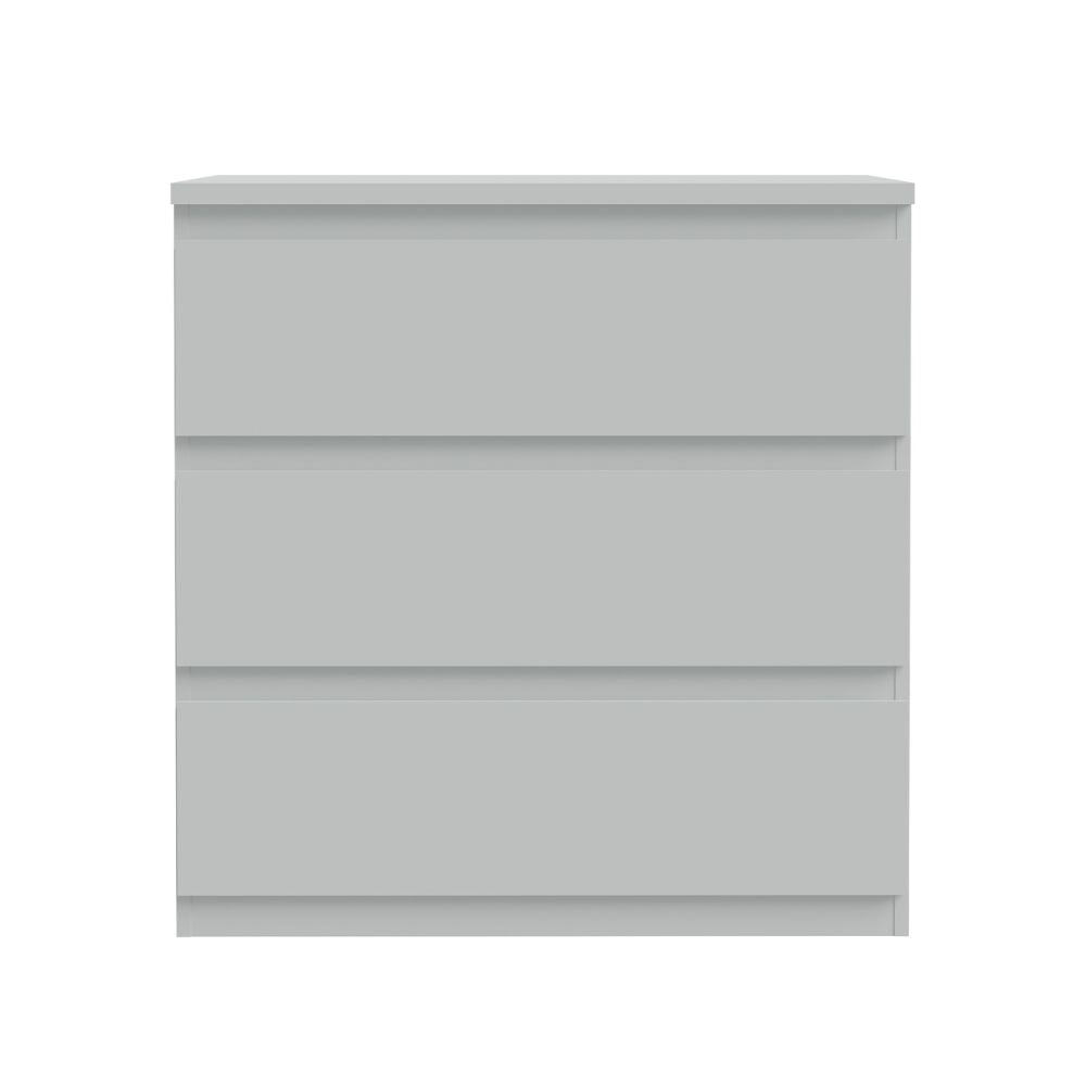 Cassettiera 3 cassetti colore grigio ghiaccio 77.2x42.2x80H Morgan