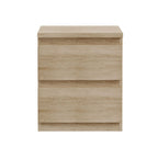 Comodino 2 cassetti rovere  41.8x32.2x49.3H Morgan