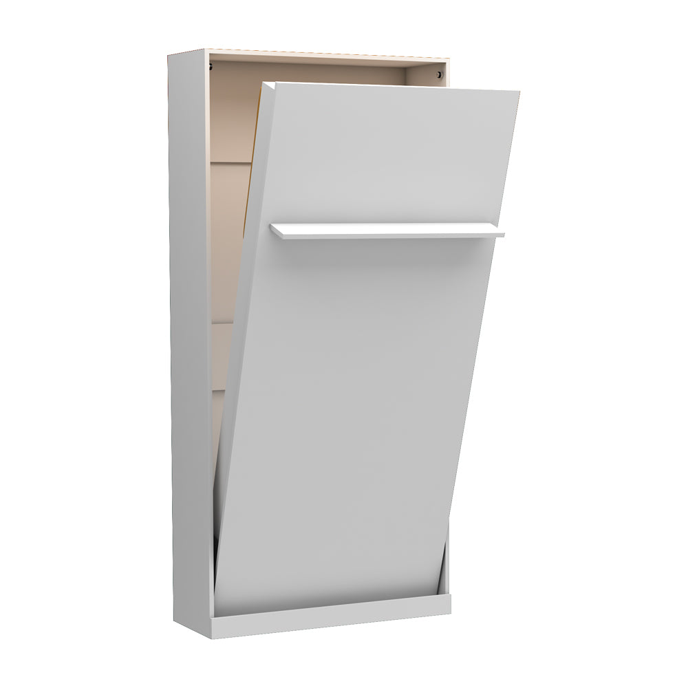 Letto singolo a scomparsa colore bianco 104x221H cm - Happy