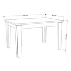 Tavolo allungabile Tolmen rovere oak 140x80 cm