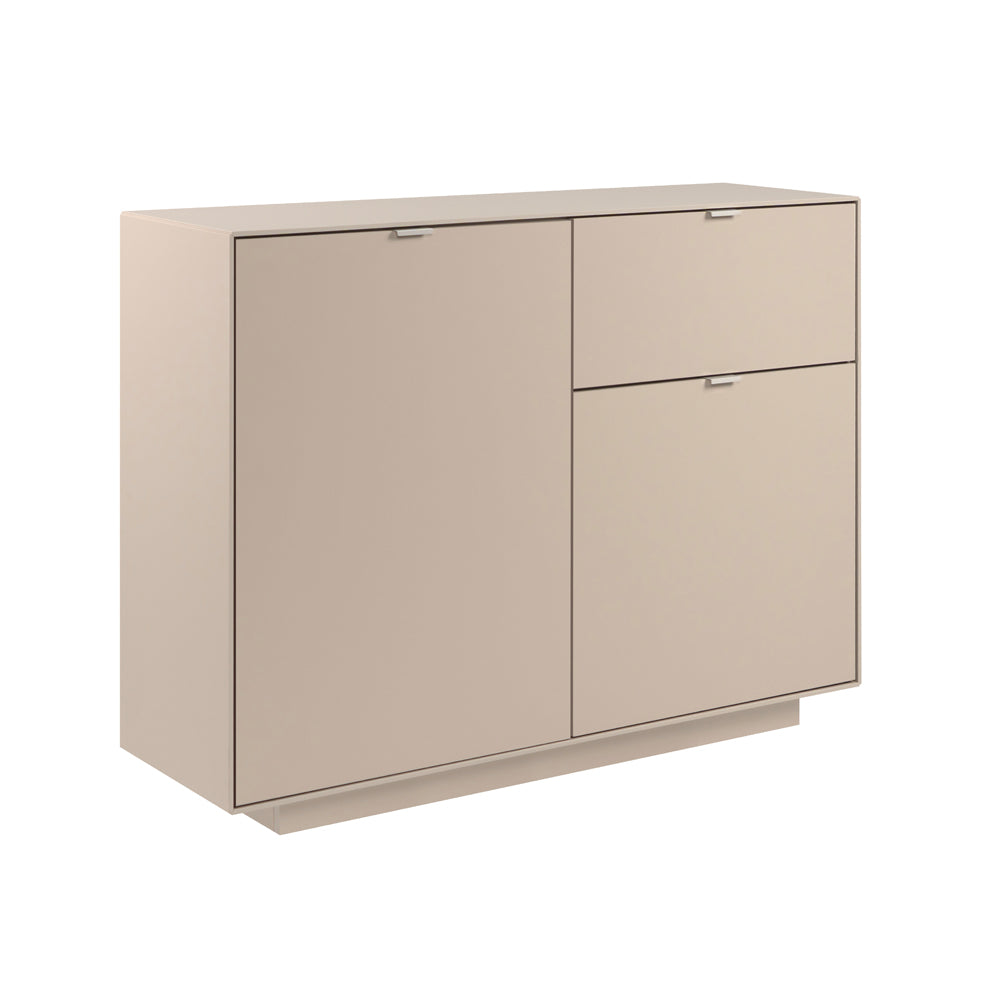 Madia 2 ante e 1 cassetto colore cashmere 120 cm Sivas01A