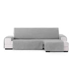 Sofabezug 240 cm für Sofa mit rechter Halbinsel, Farbe Grau - Valeria