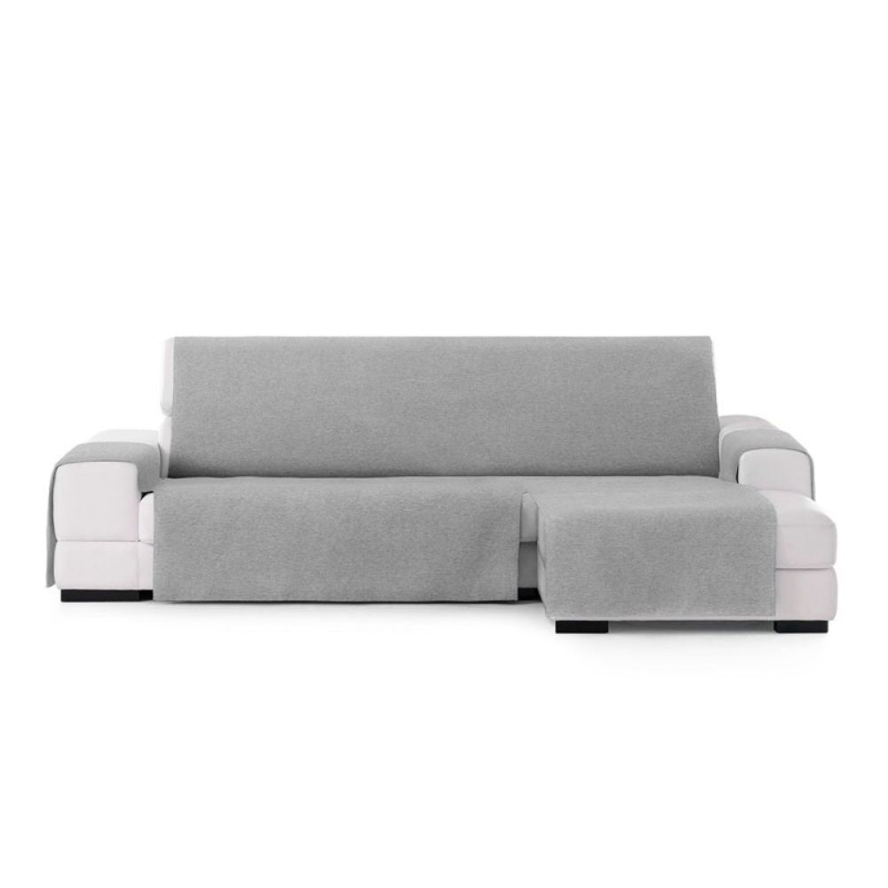 Sofabezug 240 cm für Sofa mit rechter Halbinsel, Farbe Grau - Valeria