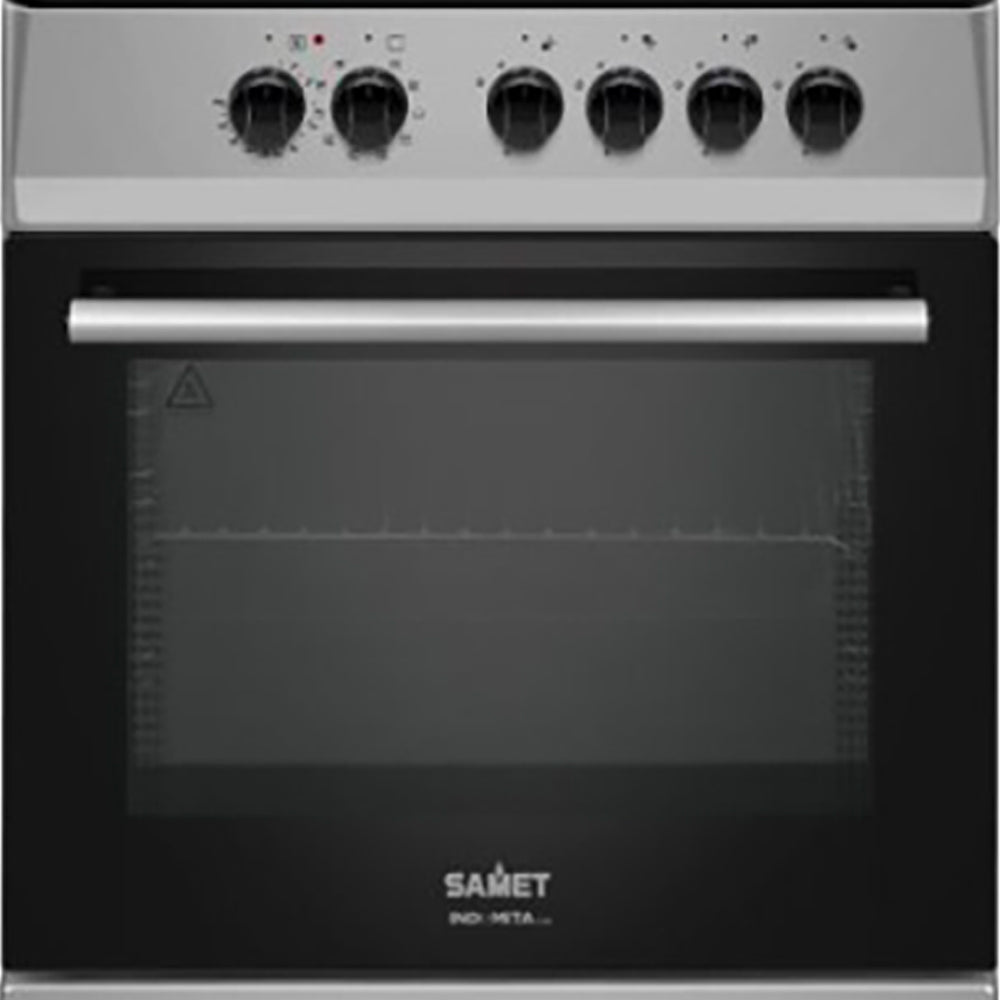 Cucina a gas 60x60 cm silver con forno ventilato multifunzione 70 litri classe A Tremiti Samet Indomita Line