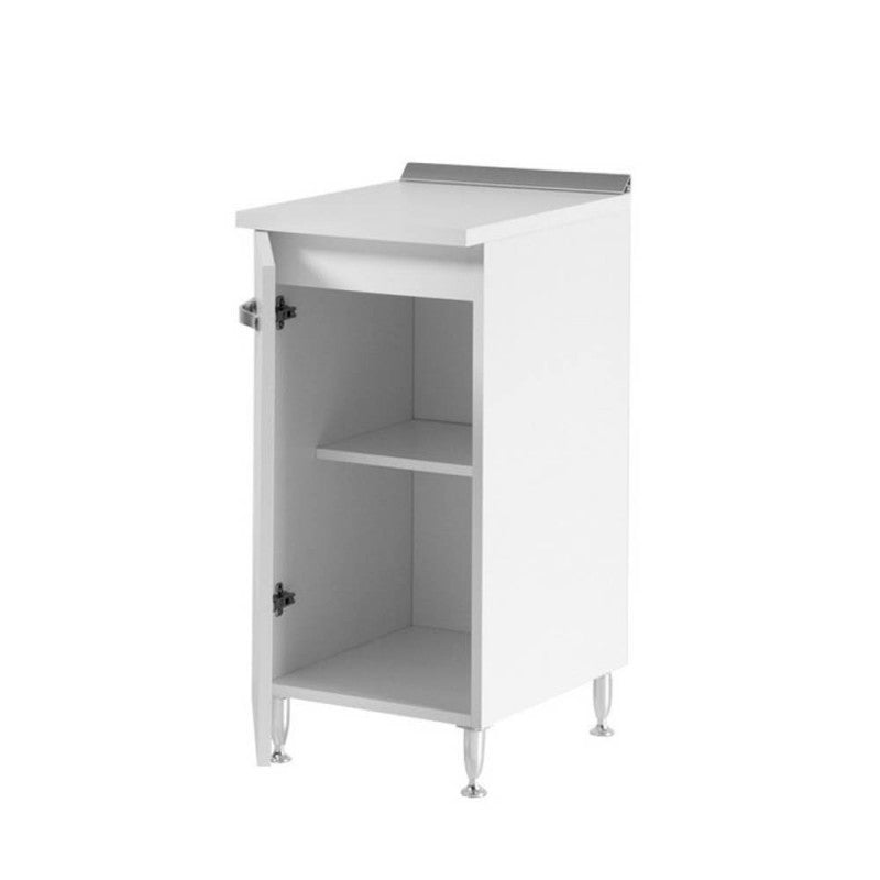 Base cucina con anta colore bianco frassinato 30x50x85H cm