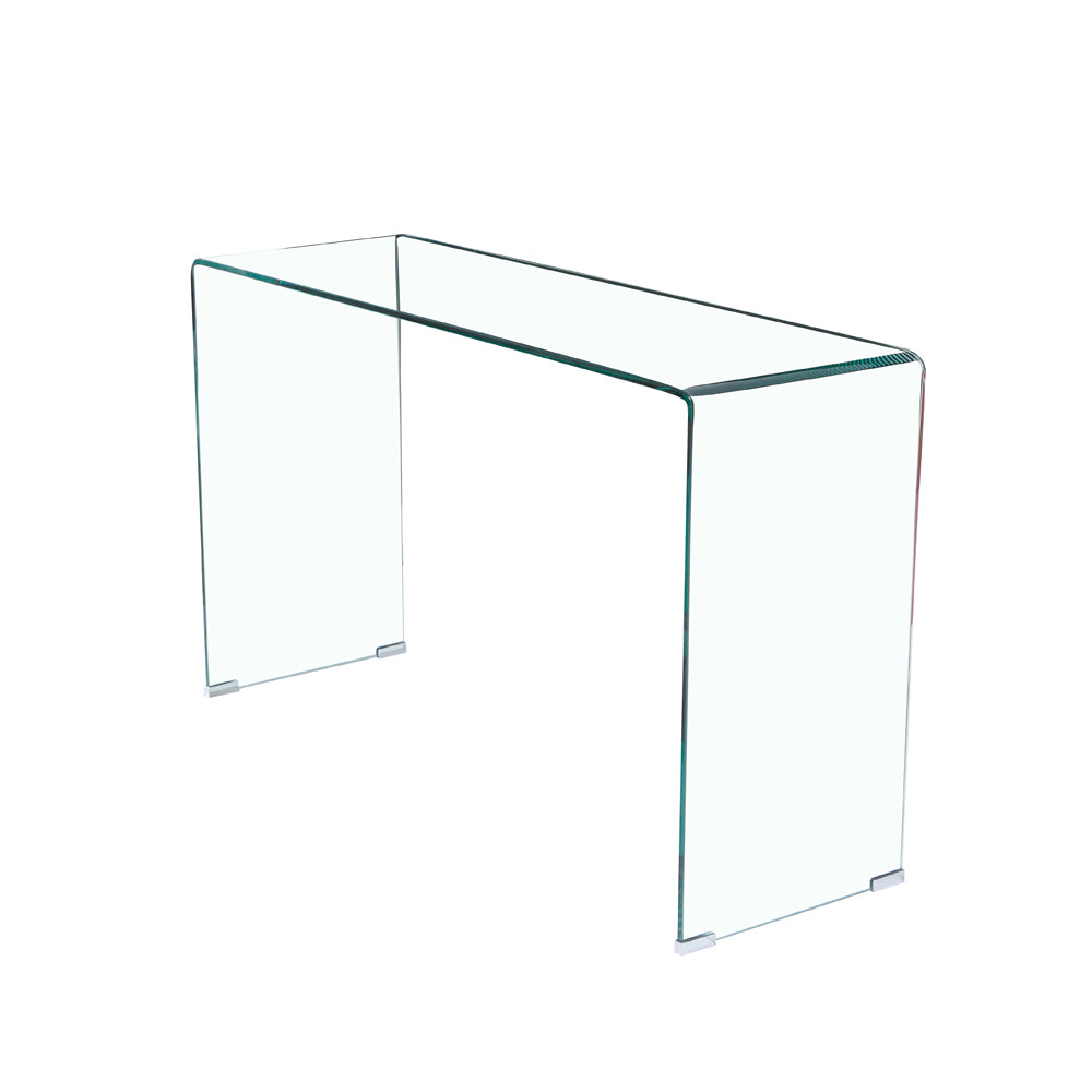 Consolle 120×40 cm in vetro temperato curvato Scarlett