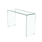 Consolle 120×40 cm in vetro temperato curvato Scarlett