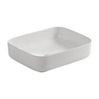 Lavabo da appoggio in ceramica senza foro miscelatore 50x39x13H Bowl9391B