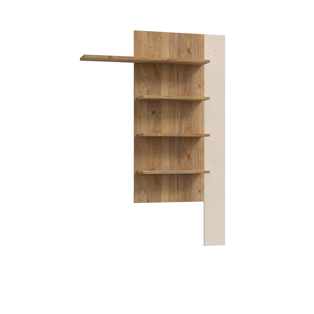Parete Attrezzata con porta Tv e libreria rovere e cashmere Core Piccolo