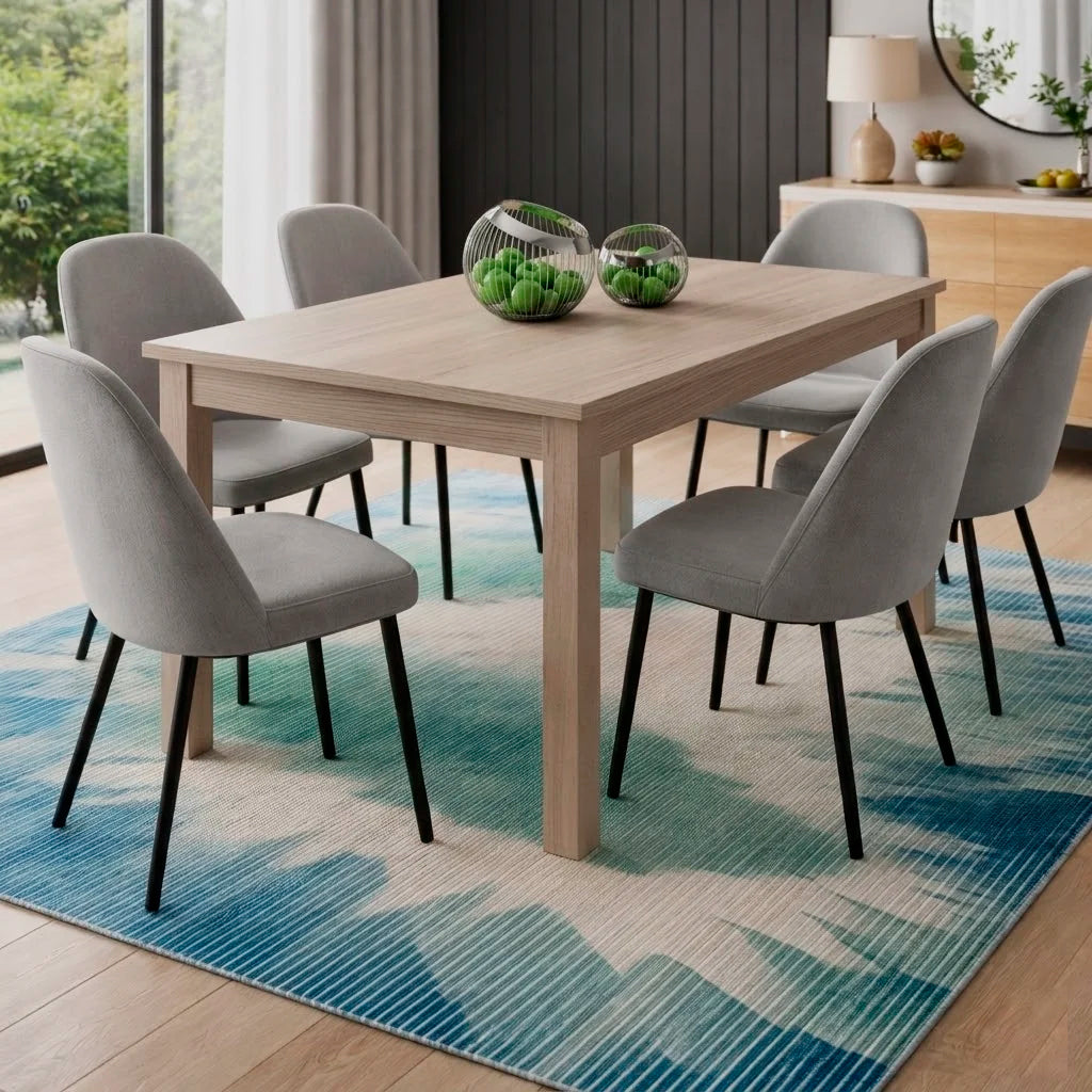 Ausziehbarer Tisch, 240 cm, Farbe Ulme 160x90 cm - Elindo