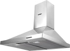 Hotte pyramidale moderne 60 cm en inox - Samet Eolo 60