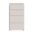 Commode 4 tiroirs coloris cachemire 55x35x99 Medea
