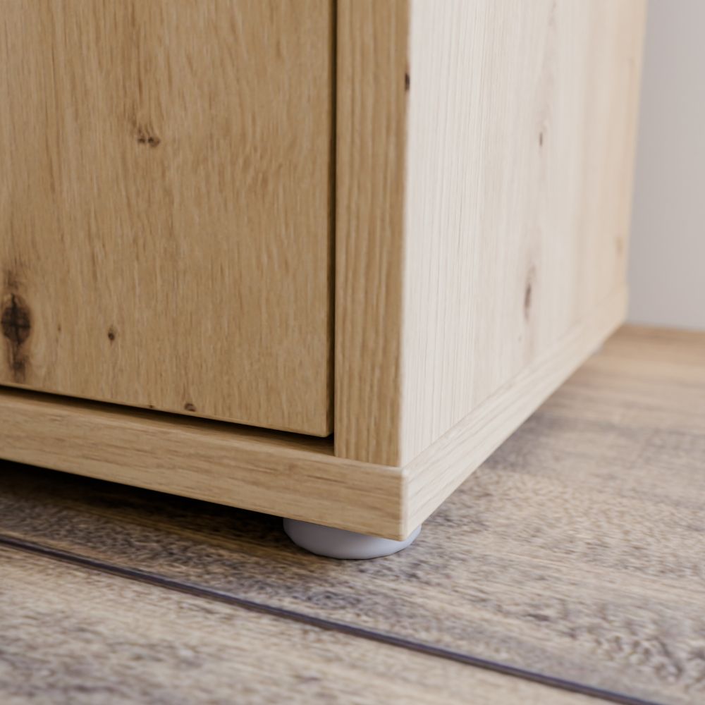 Armadio multiuso 6 ante 109x35x192 colore rovere Medea